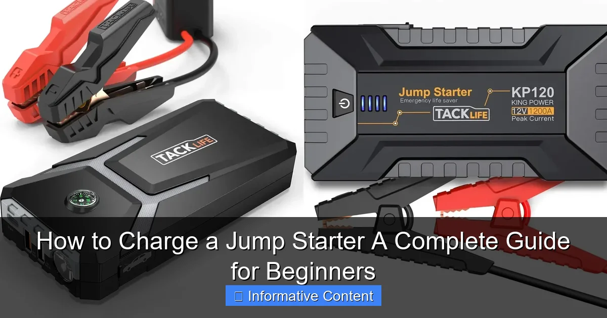 How to Charge a Jump Starter A Complete Guide for Beginners