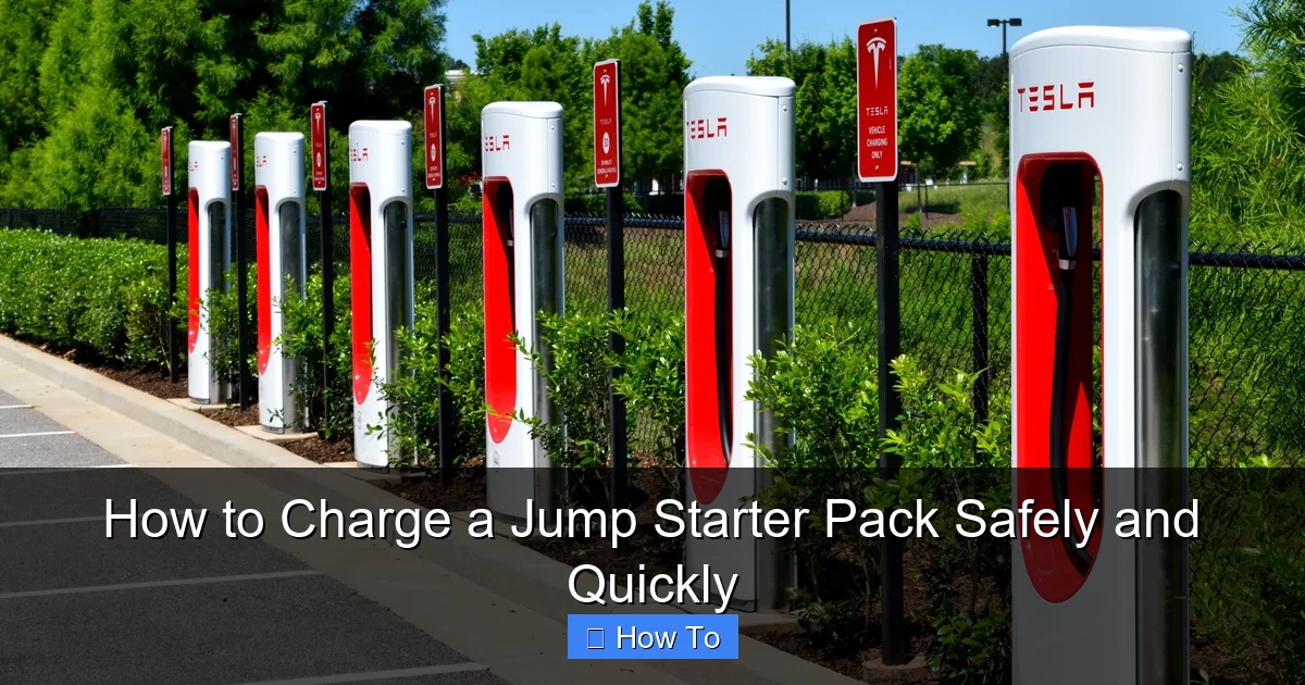 How to Charge a Jump Starter Pack Safely and Quickly