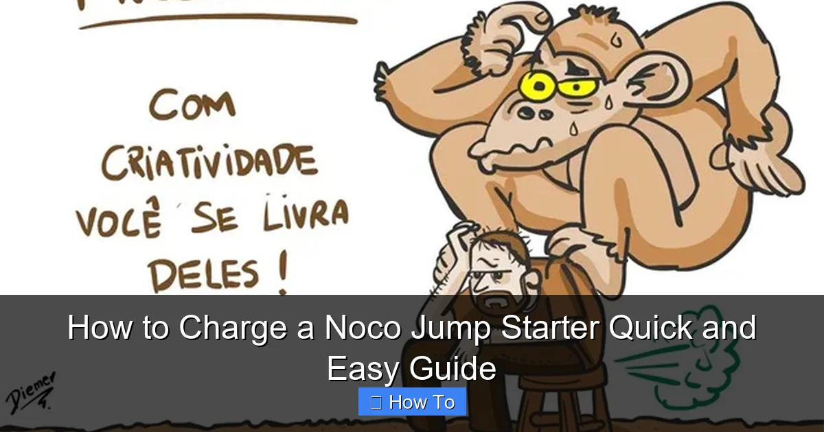 How to Charge a Noco Jump Starter Quick and Easy Guide