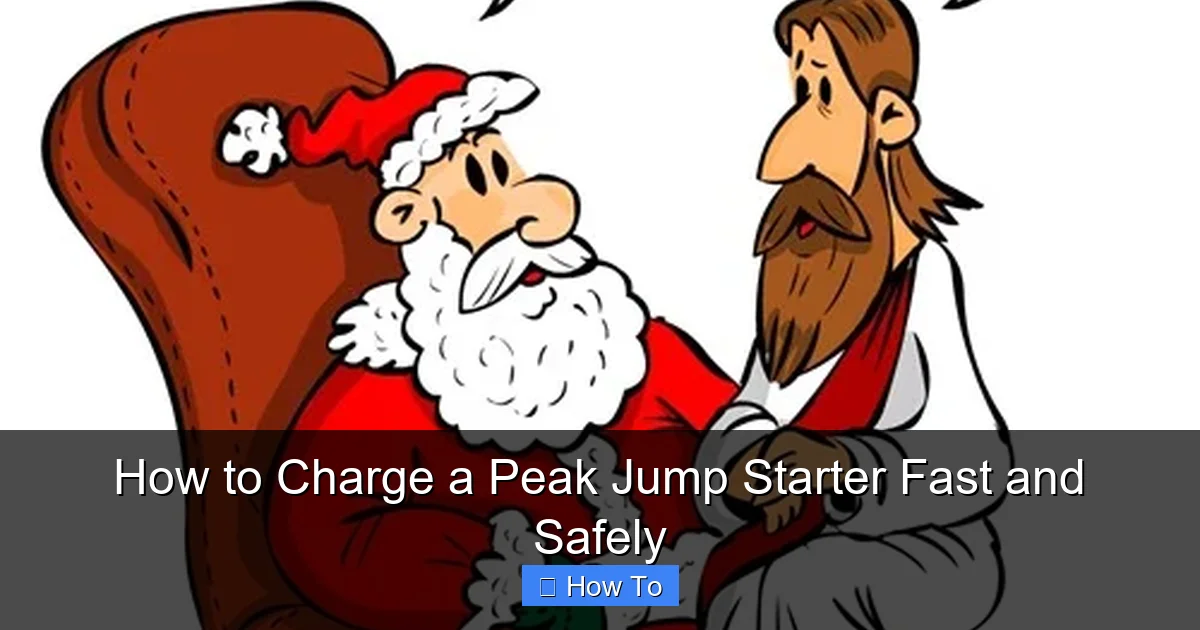 How to Charge a Peak Jump Starter Fast and Safely