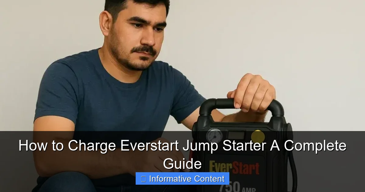How to Charge Everstart Jump Starter A Complete Guide
