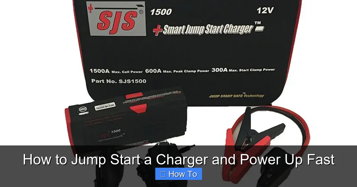 How to Jump Start a Charger and Power Up Fast