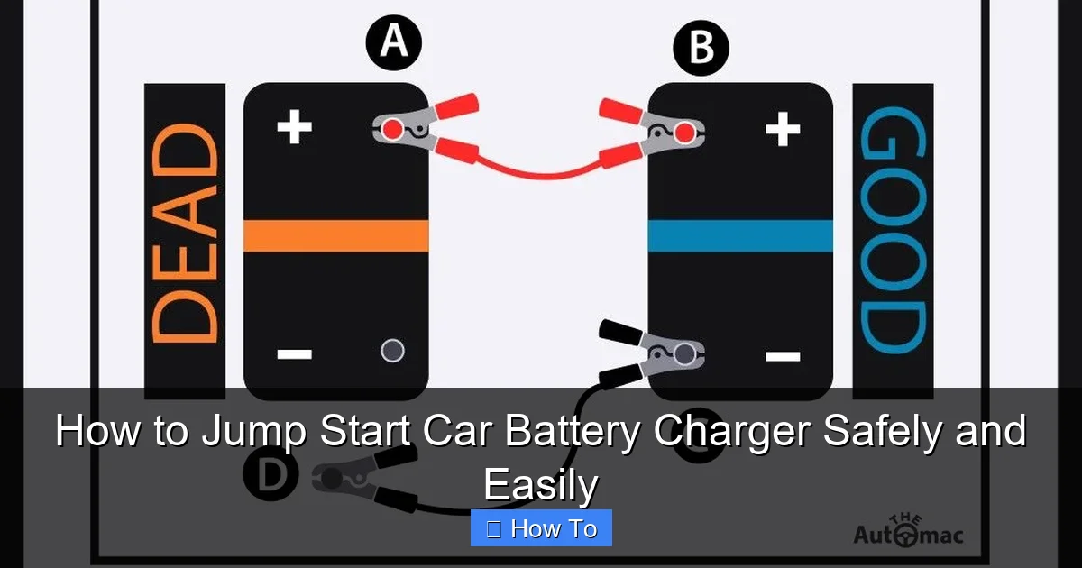 How to Jump Start Car Battery Charger Safely and Easily