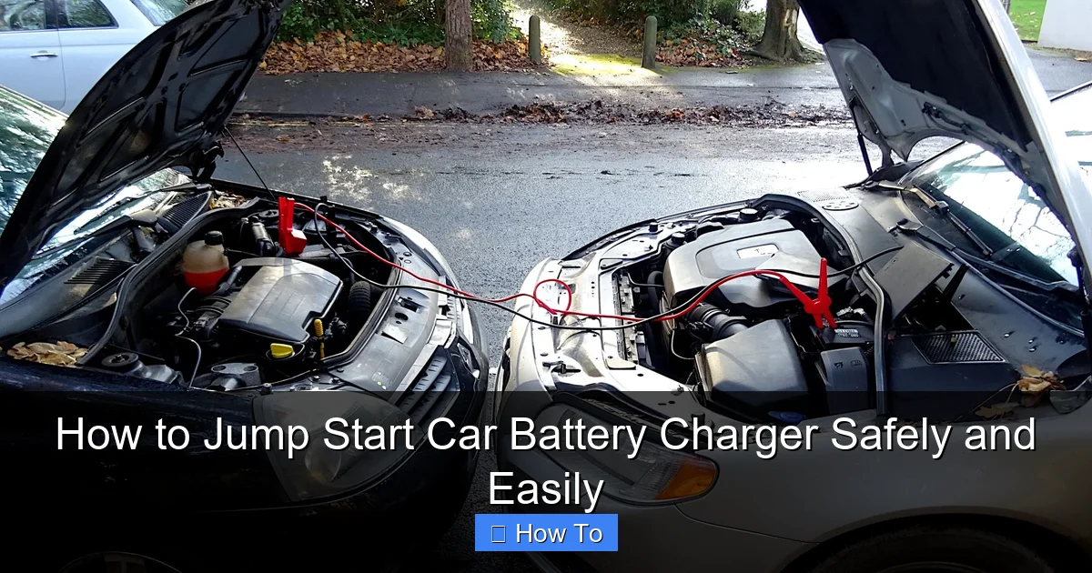 How to Jump Start Car Battery Charger Safely and Easily