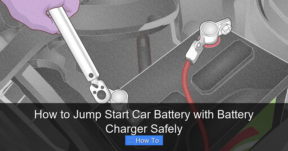 How to Jump Start Car Battery with Battery Charger Safely