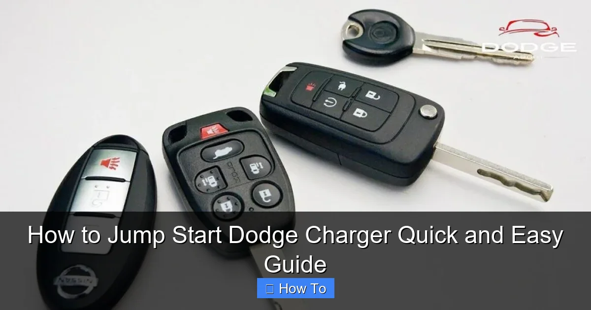 How to Jump Start Dodge Charger Quick and Easy Guide