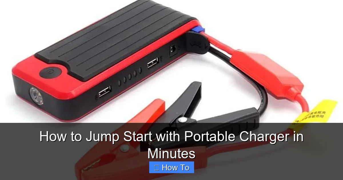 How to Jump Start with Portable Charger in Minutes