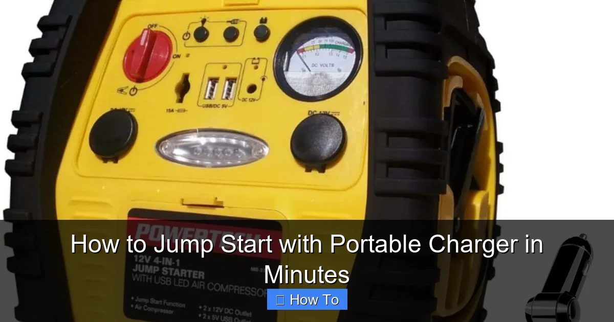 How to Jump Start with Portable Charger in Minutes