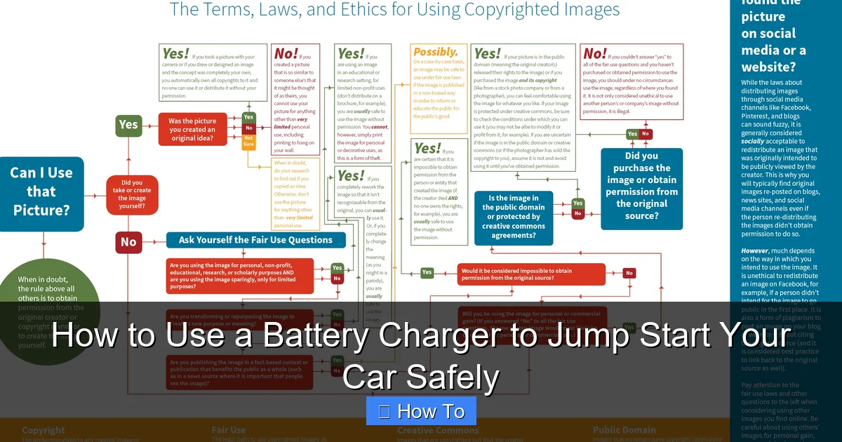 How to Use a Battery Charger to Jump Start Your Car Safely