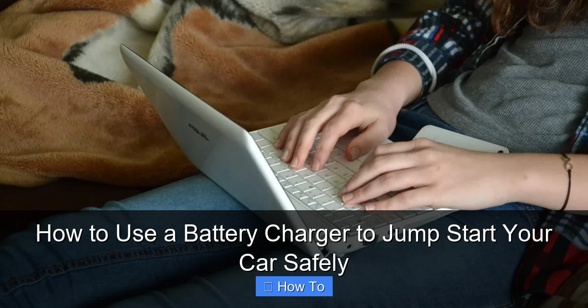 How to Use a Battery Charger to Jump Start Your Car Safely