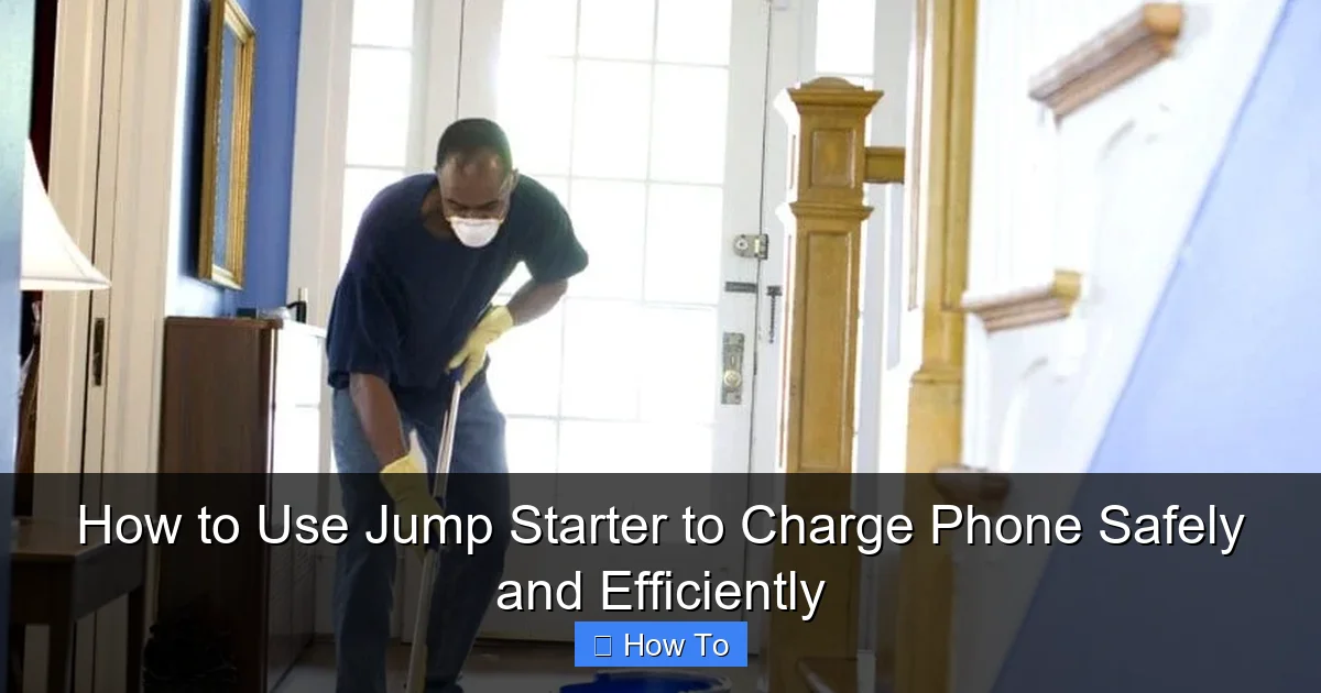 How to Use Jump Starter to Charge Phone Safely and Efficiently