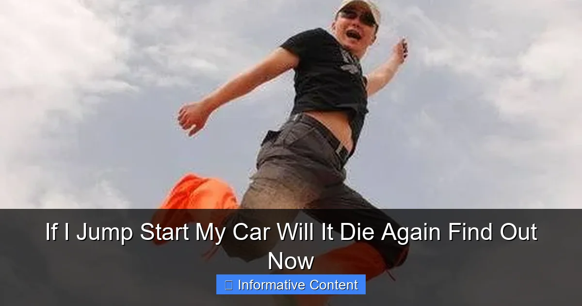 If I Jump Start My Car Will It Die Again Find Out Now