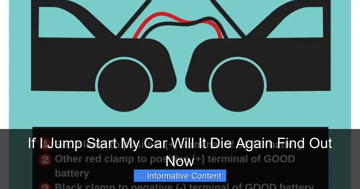 If I Jump Start My Car Will It Die Again Find Out Now