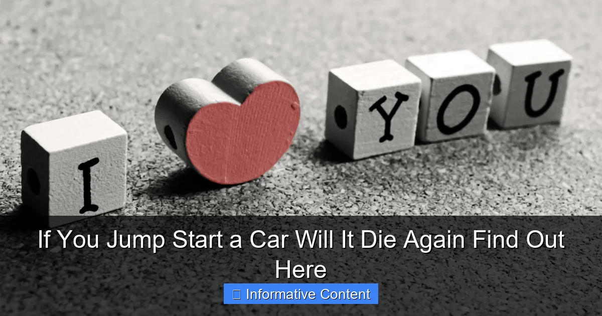If You Jump Start a Car Will It Die Again Find Out Here