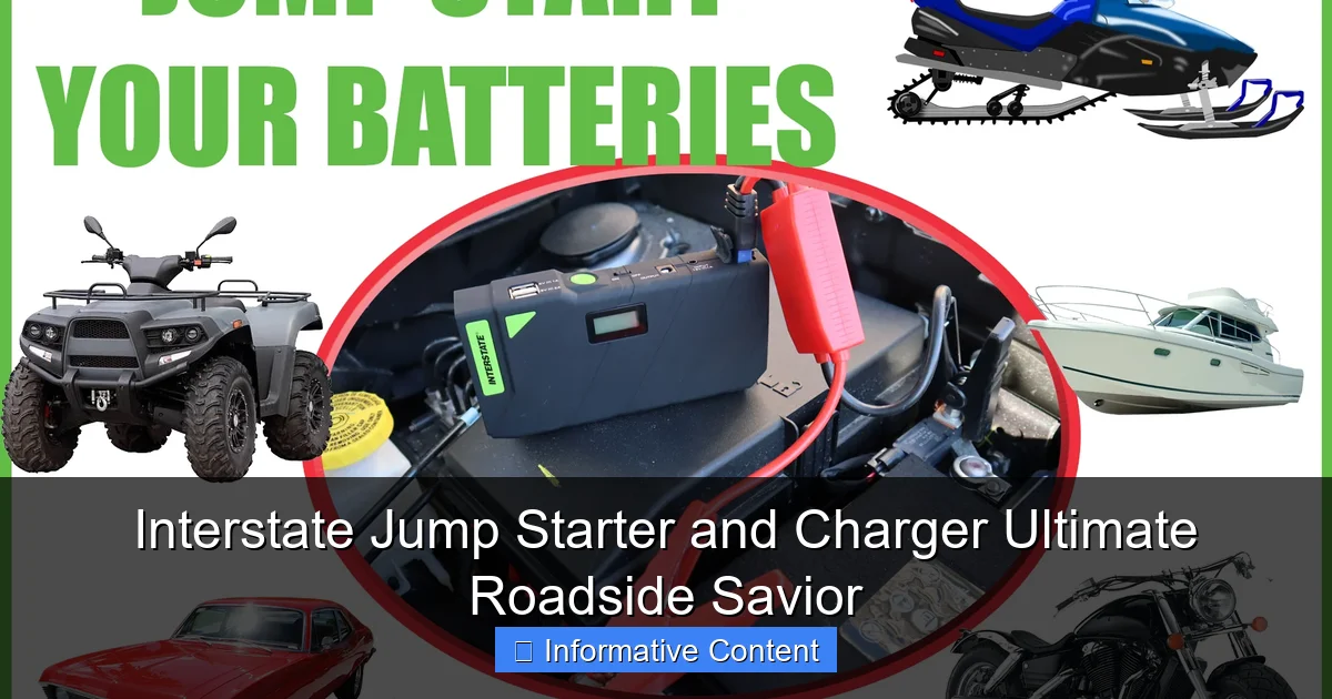 Interstate Jump Starter and Charger Ultimate Roadside Savior