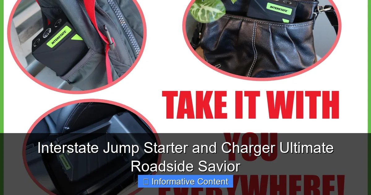 Interstate Jump Starter and Charger Ultimate Roadside Savior