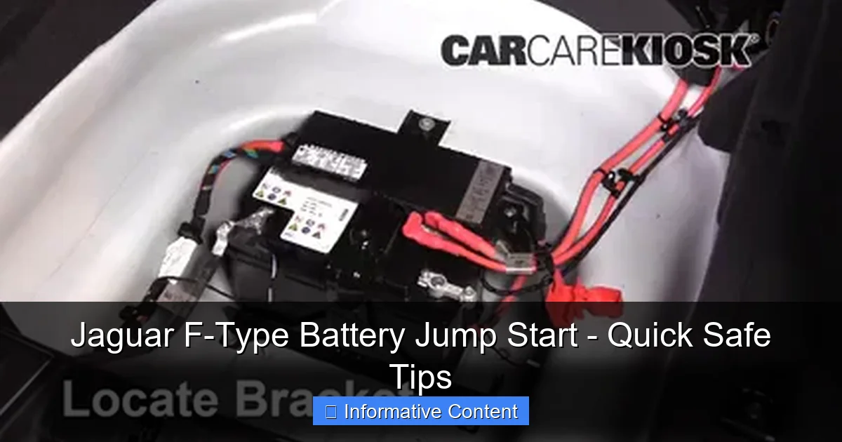 Jaguar F-Type Battery Jump Start - Quick Safe Tips