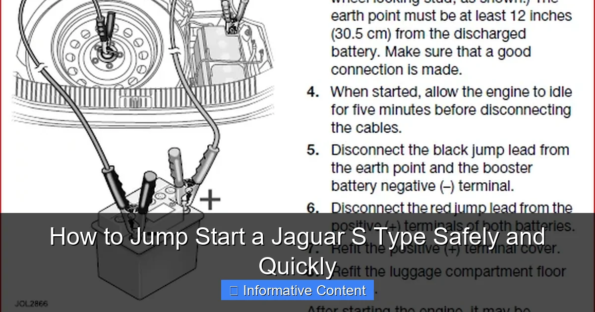 How to Jump Start a Jaguar S Type Safely and Quickly