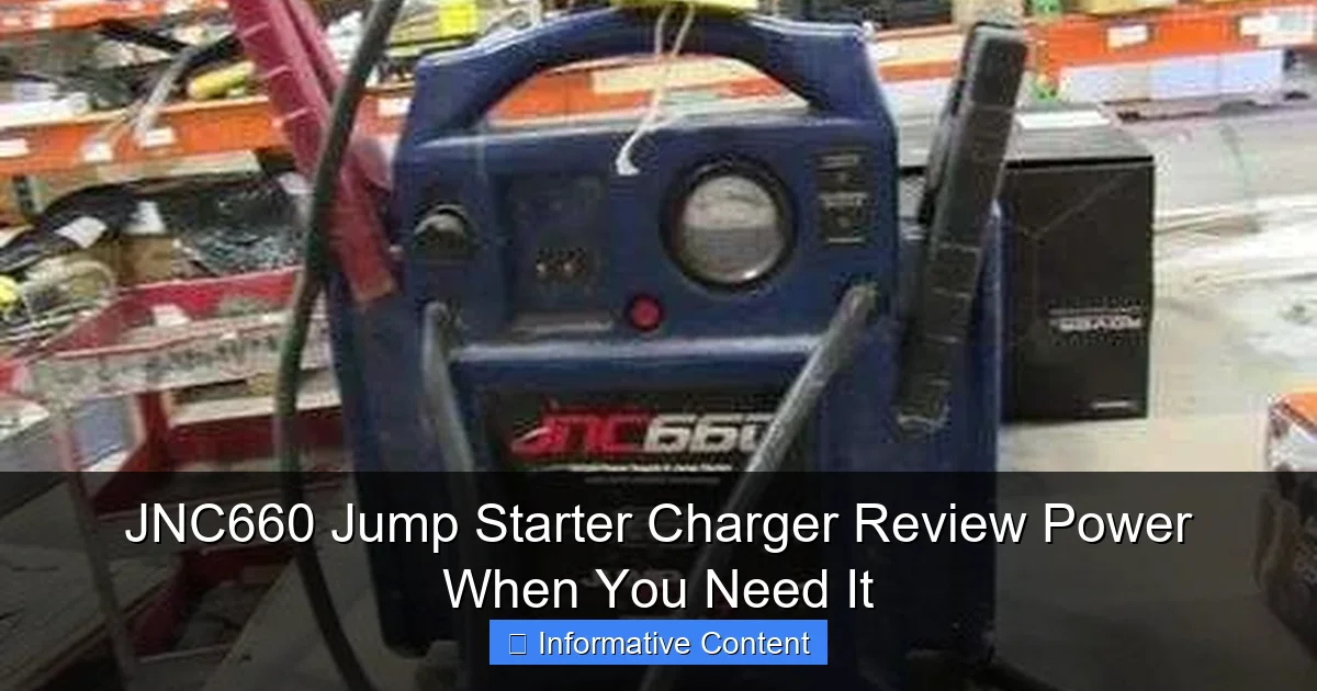 JNC660 Jump Starter Charger Review Power When You Need It