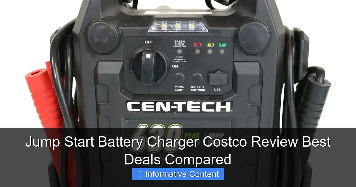 Jump Start Battery Charger Costco Review Best Deals Compared