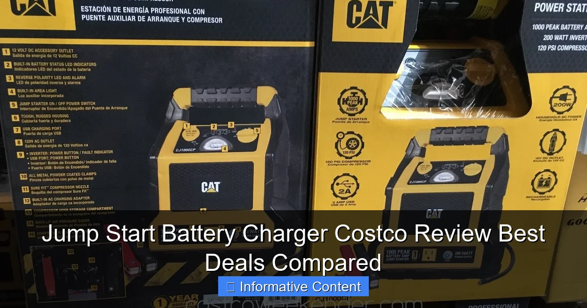 Jump Start Battery Charger Costco Review Best Deals Compared