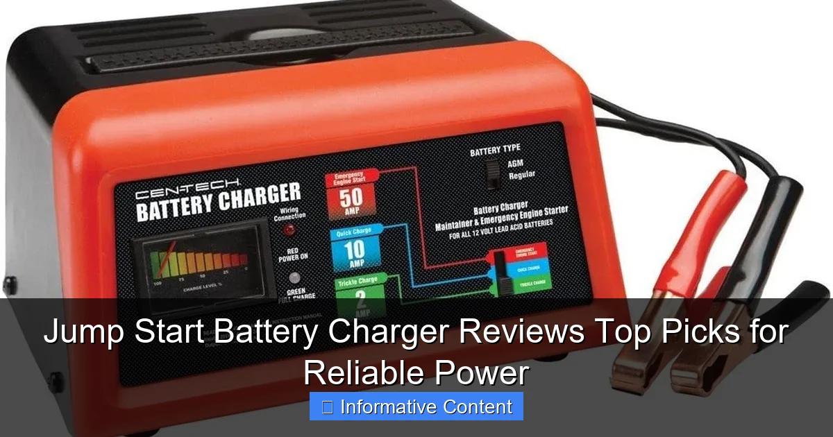 Jump Start Battery Charger Reviews Top Picks for Reliable Power