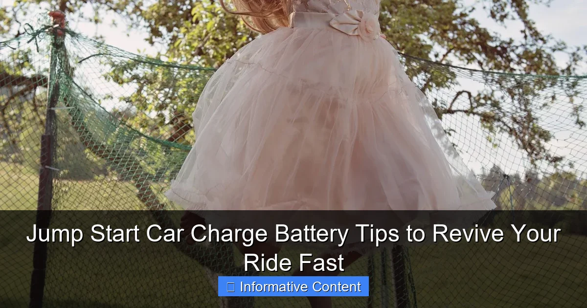 Jump Start Car Charge Battery Tips to Revive Your Ride Fast