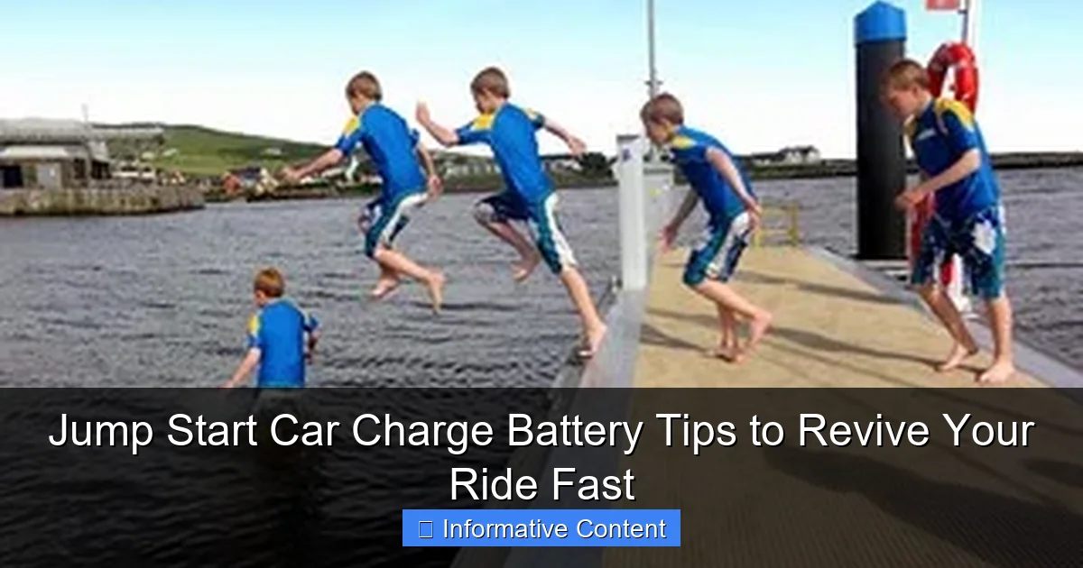 Jump Start Car Charge Battery Tips to Revive Your Ride Fast