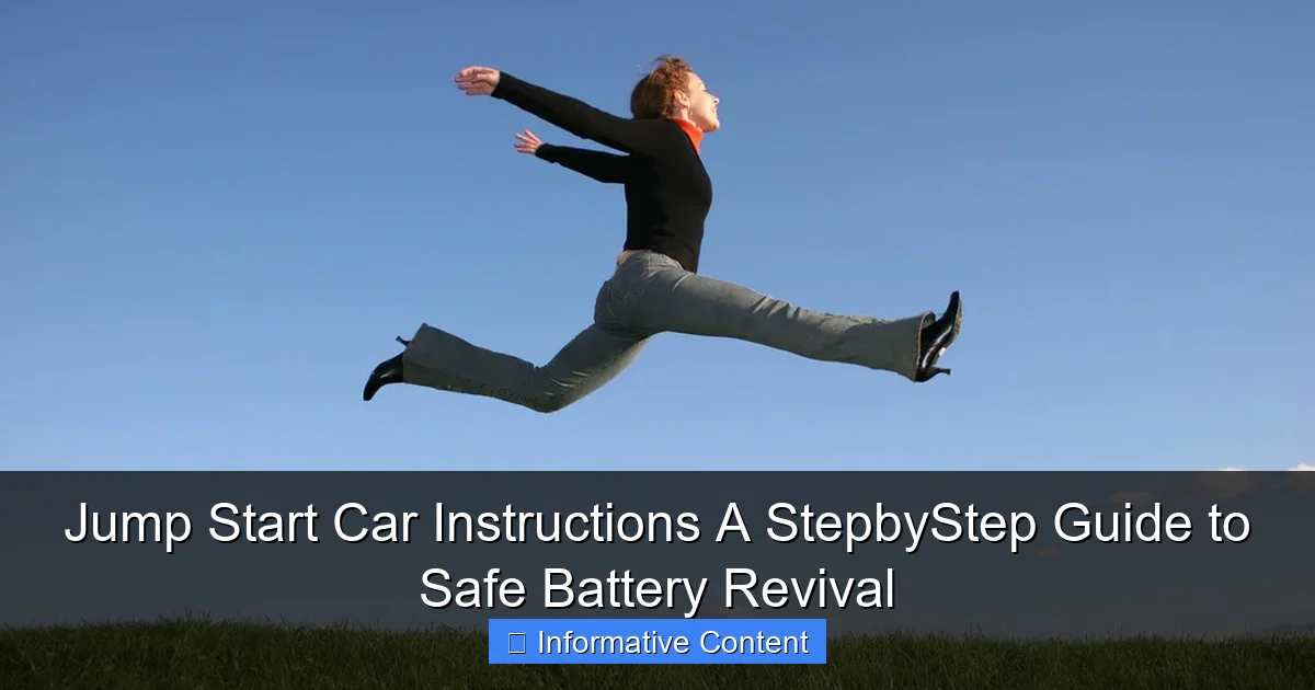 Jump Start Car Instructions A StepbyStep Guide to Safe Battery Revival