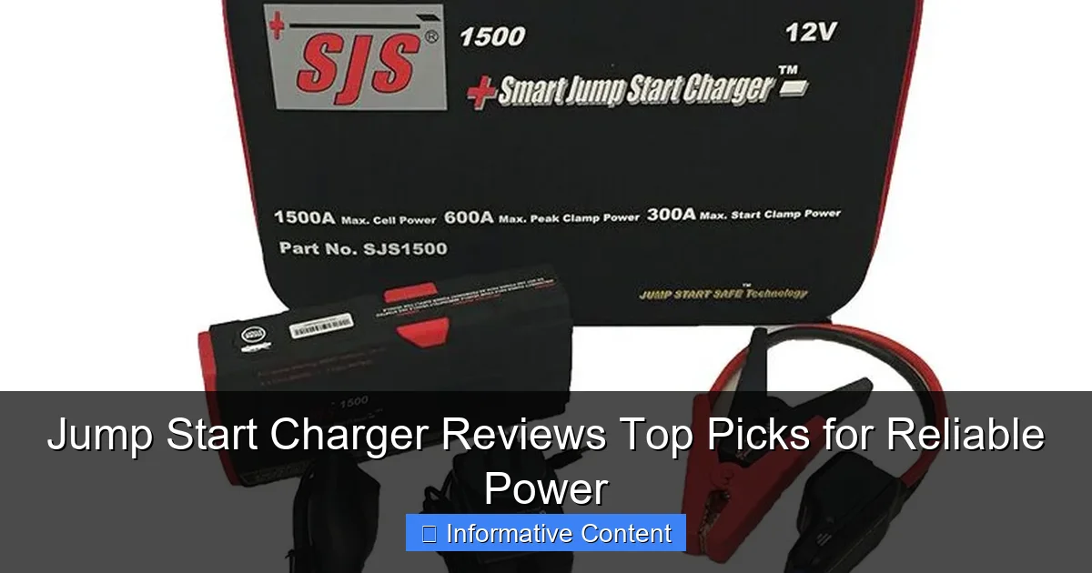 Jump Start Charger Reviews Top Picks for Reliable Power