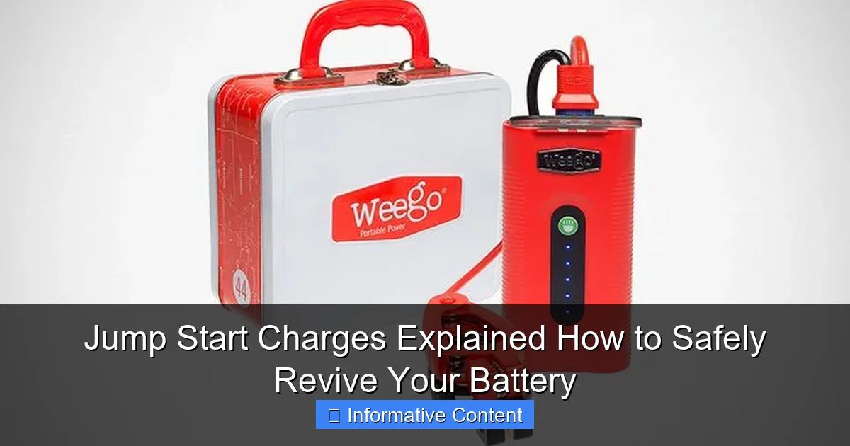 Jump Start Charges Explained How to Safely Revive Your Battery