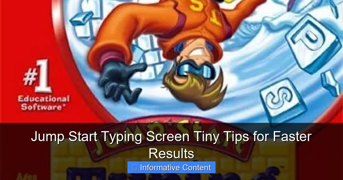 Jump Start Typing Screen Tiny Tips for Faster Results