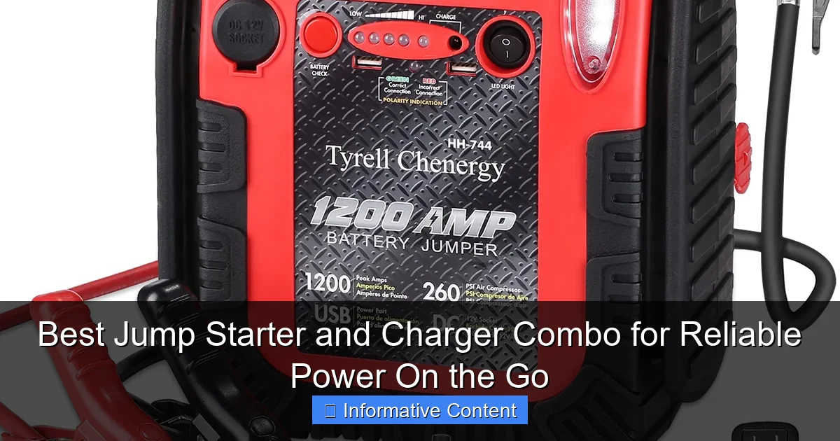 Best Jump Starter and Charger Combo for Reliable Power On the Go