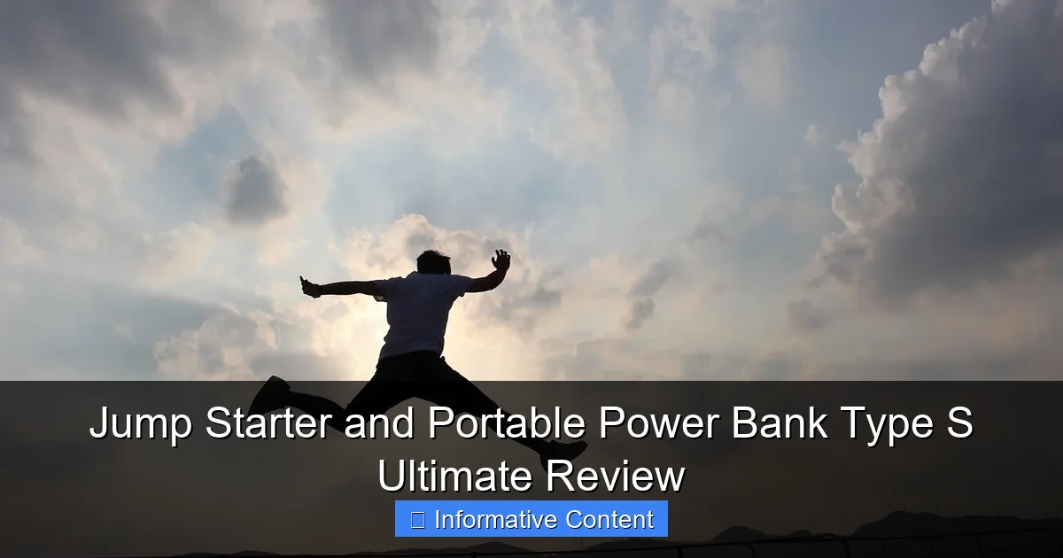Jump Starter and Portable Power Bank Type S Ultimate Review