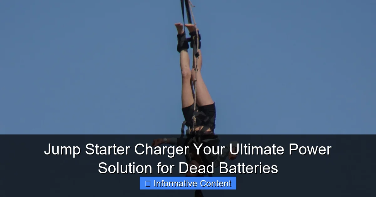 Jump Starter Charger Your Ultimate Power Solution for Dead Batteries