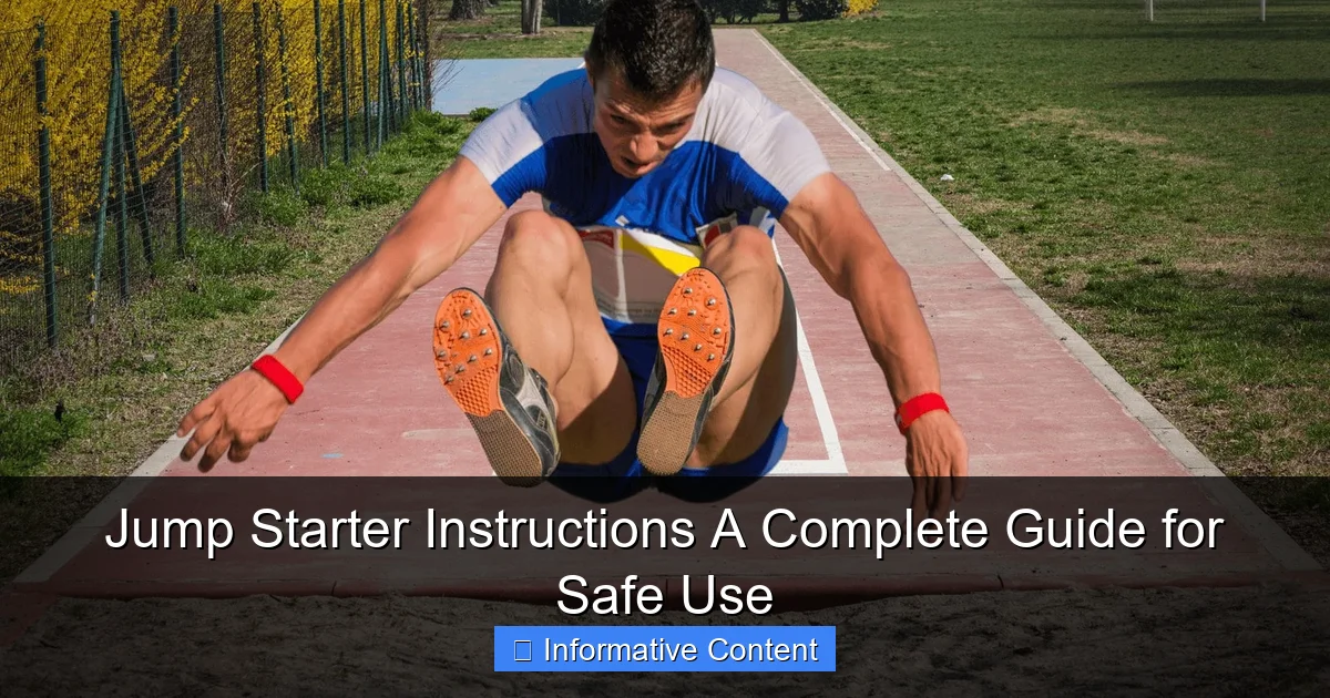Jump Starter Instructions A Complete Guide for Safe Use