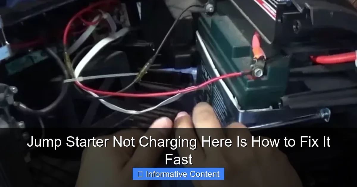 Jump Starter Not Charging Here Is How to Fix It Fast