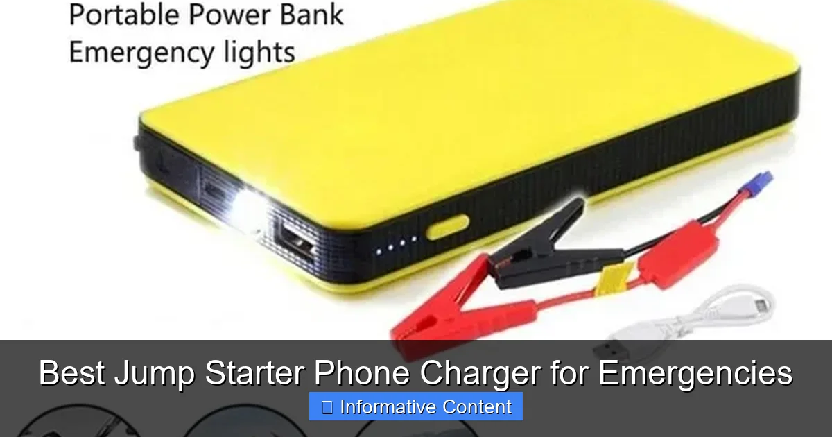 Best Jump Starter Phone Charger for Emergencies