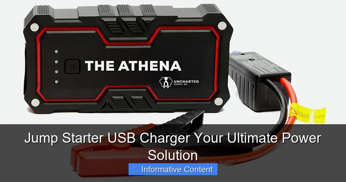 Jump Starter USB Charger Your Ultimate Power Solution