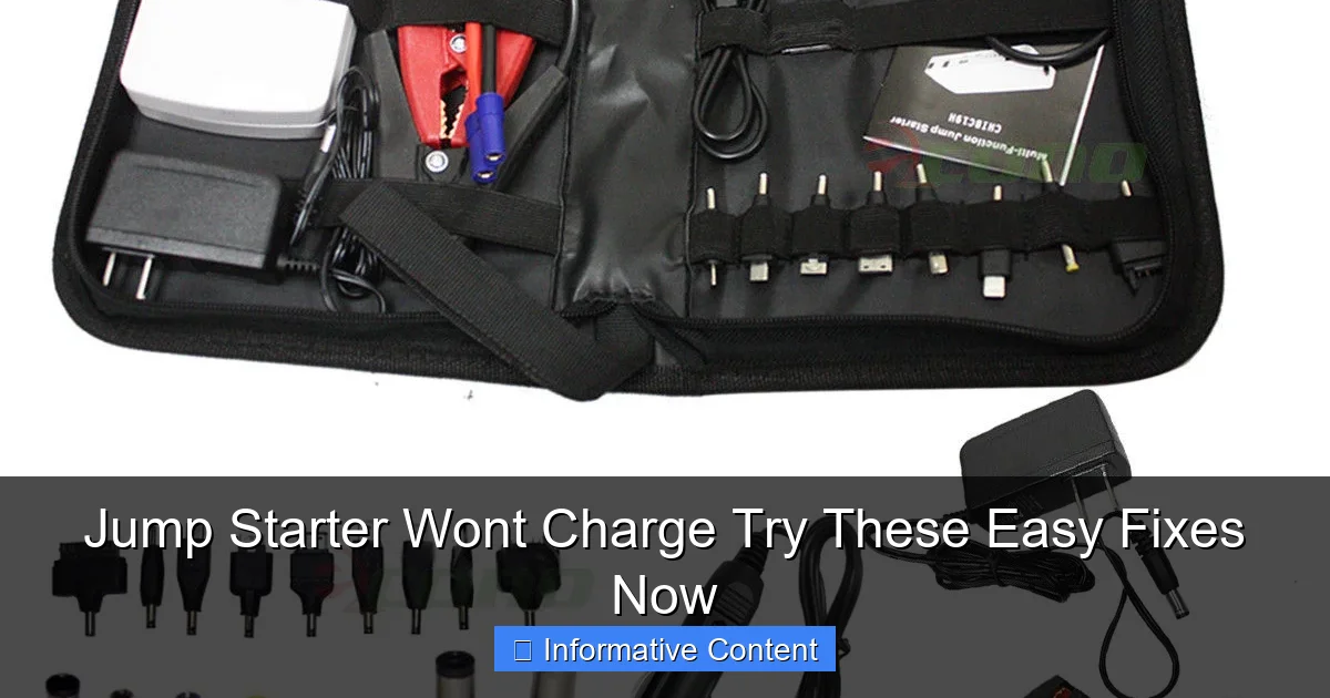 Jump Starter Wont Charge Try These Easy Fixes Now