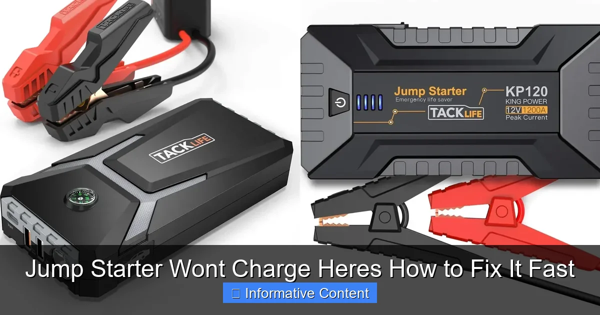 Jump Starter Wont Charge Heres How to Fix It Fast