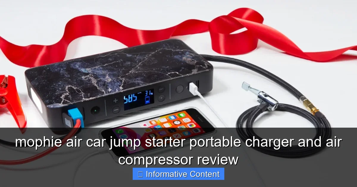 mophie air car jump starter portable charger and air compressor review