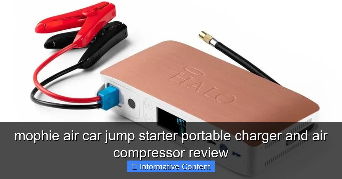 mophie air car jump starter portable charger and air compressor review