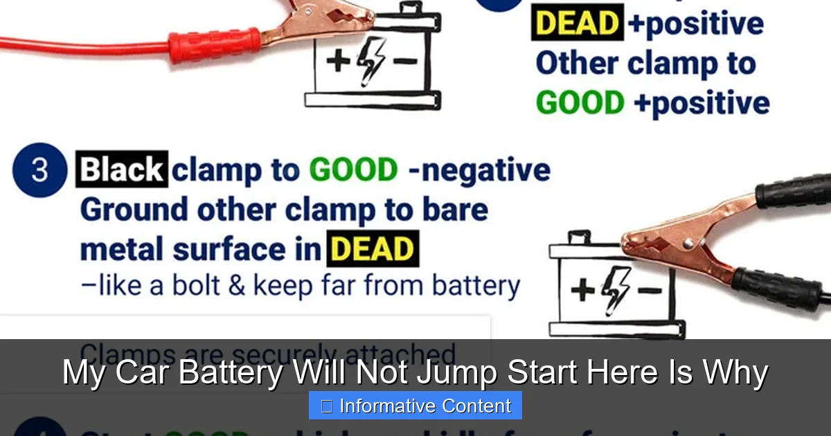 My Car Battery Will Not Jump Start Here Is Why
