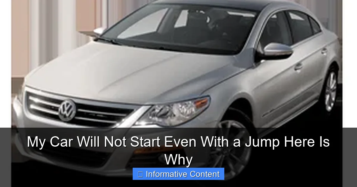 My Car Will Not Start Even With a Jump Here Is Why