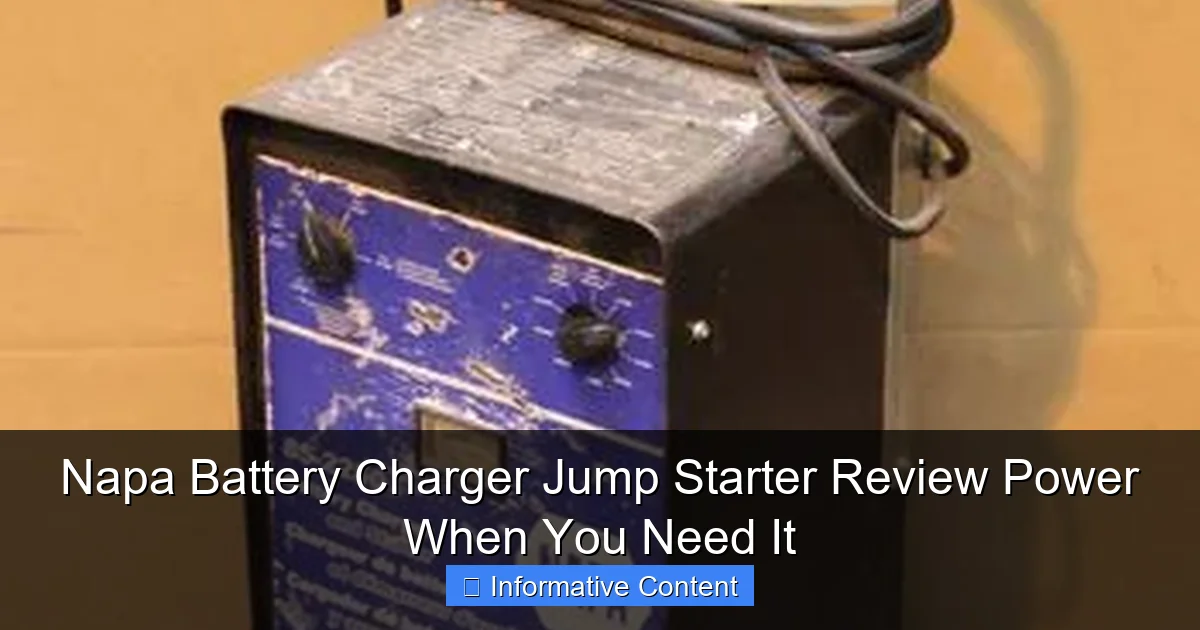 Napa Battery Charger Jump Starter Review Power When You Need It