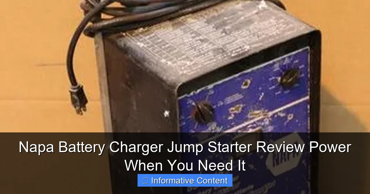Napa Battery Charger Jump Starter Review Power When You Need It