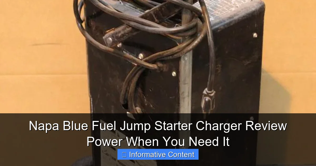 Napa Blue Fuel Jump Starter Charger Review Power When You Need It