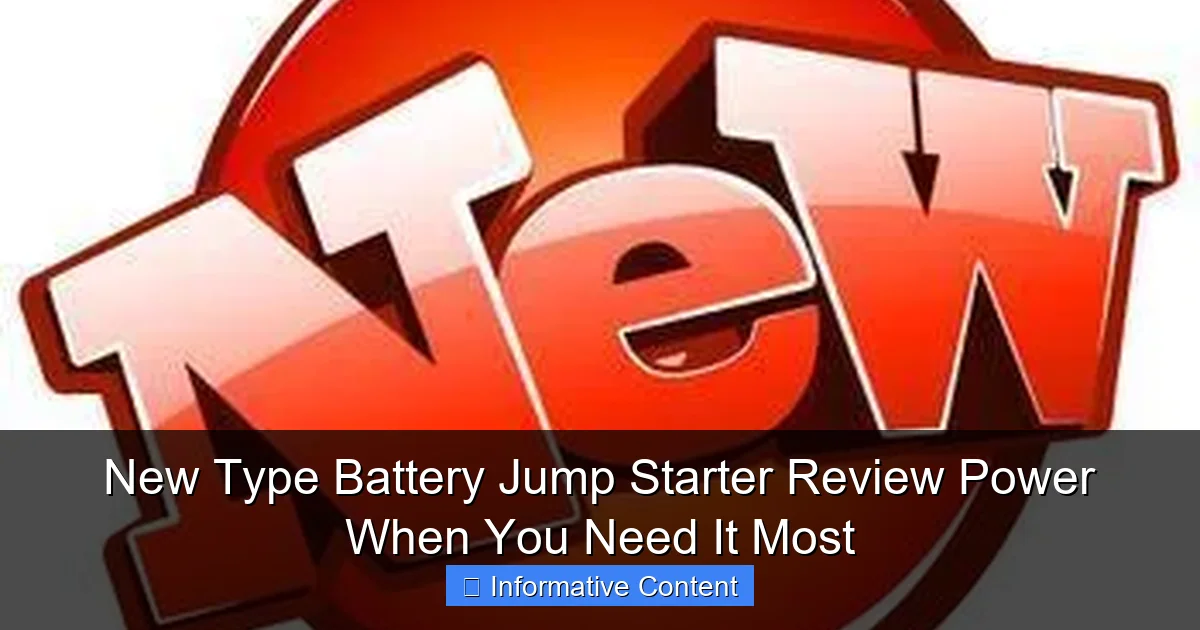 New Type Battery Jump Starter Review Power When You Need It Most