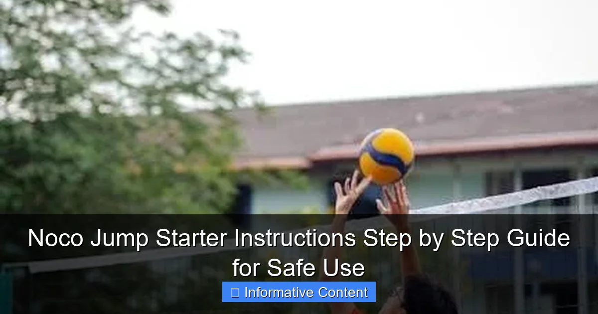 Noco Jump Starter Instructions Step by Step Guide for Safe Use